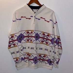Art Unlimited Native American Symbols Crew Neck Sweater